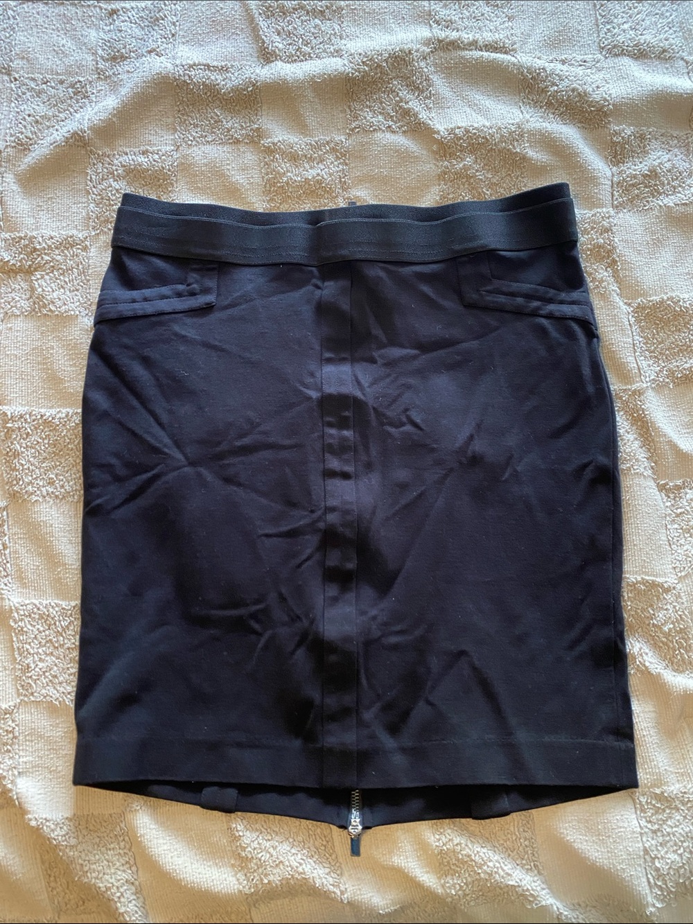 BCBGMaxAzria Black Pencil Skirt with Back Zip
